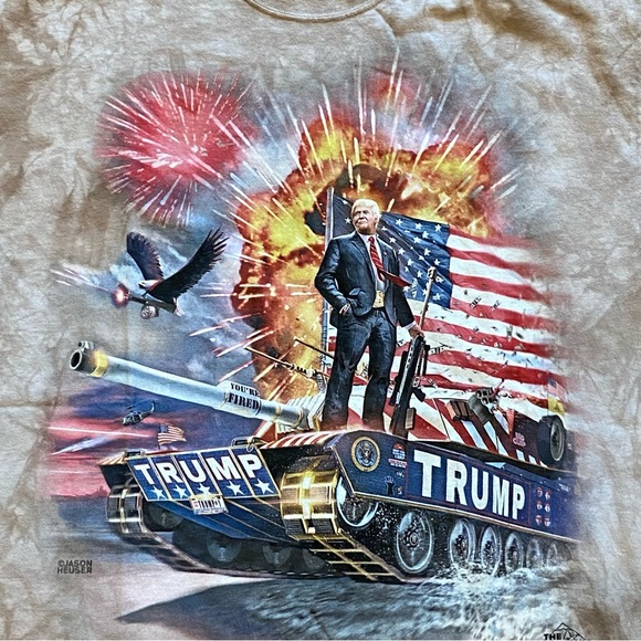 The Mountain Other - The Mountain Shirt Mens 2XL XXL Gray Donald Trump USA 2016